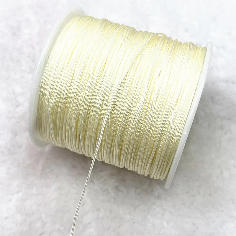 10 m de fil de nylon 0,4 mm blanc cassé