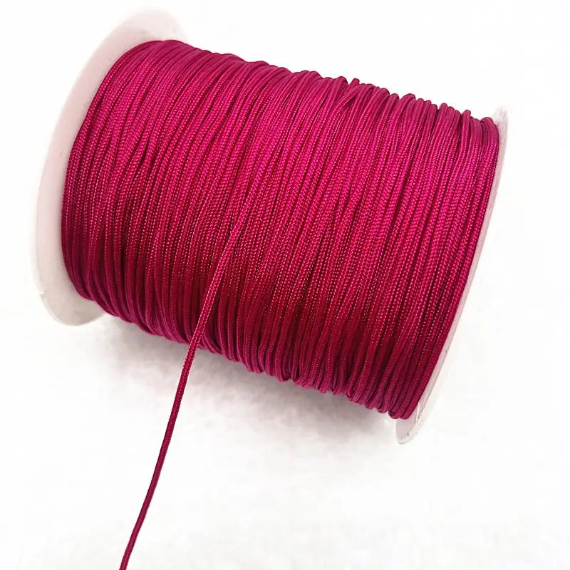 10 m de fil de nylon 0,4 mm rose vif