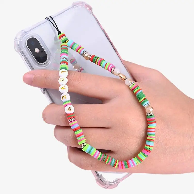 Bijou de téléphone multicolore