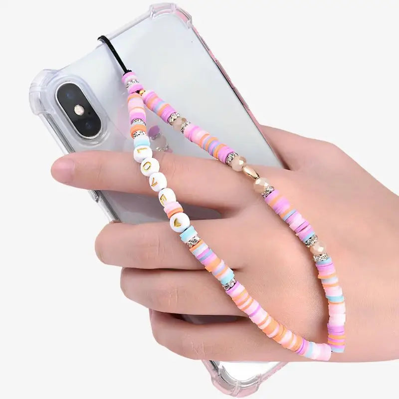 Bijou de téléphone perle plate