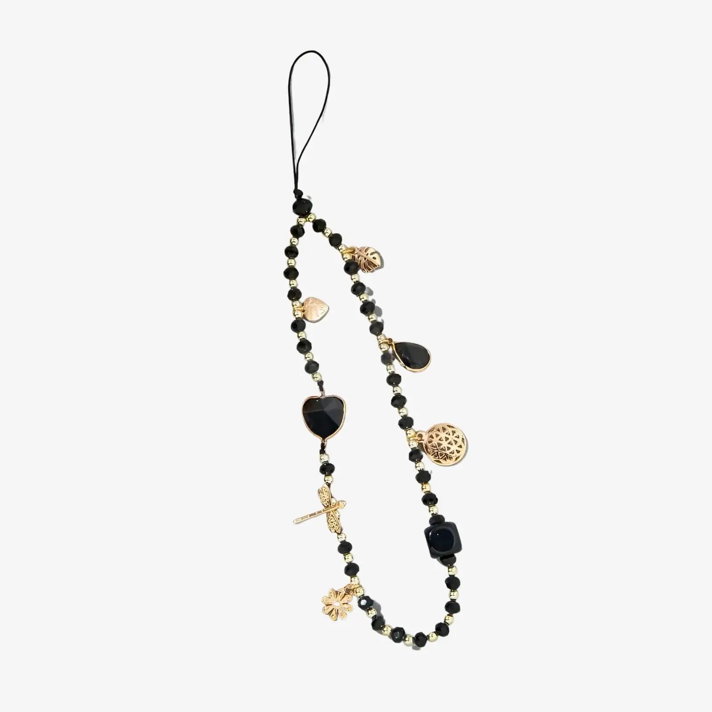 Bracelet pendentif pour téléphone en acrylique perlée | Eurydice