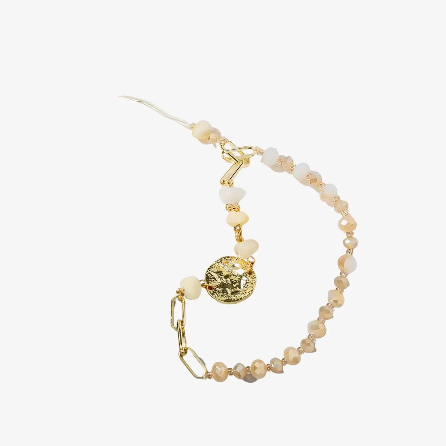 Bracelet pendentif pour téléphone en acrylique perlée | Morgane