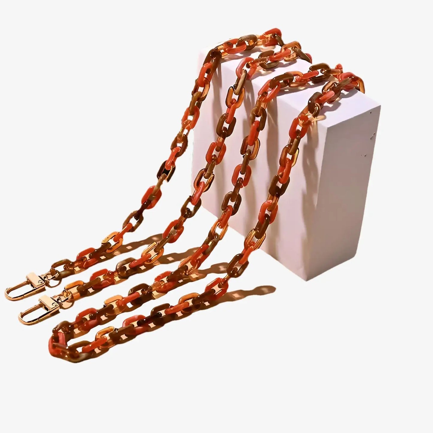 Collier chaîne bijou de téléphone maillons en acrylique | Anaïs