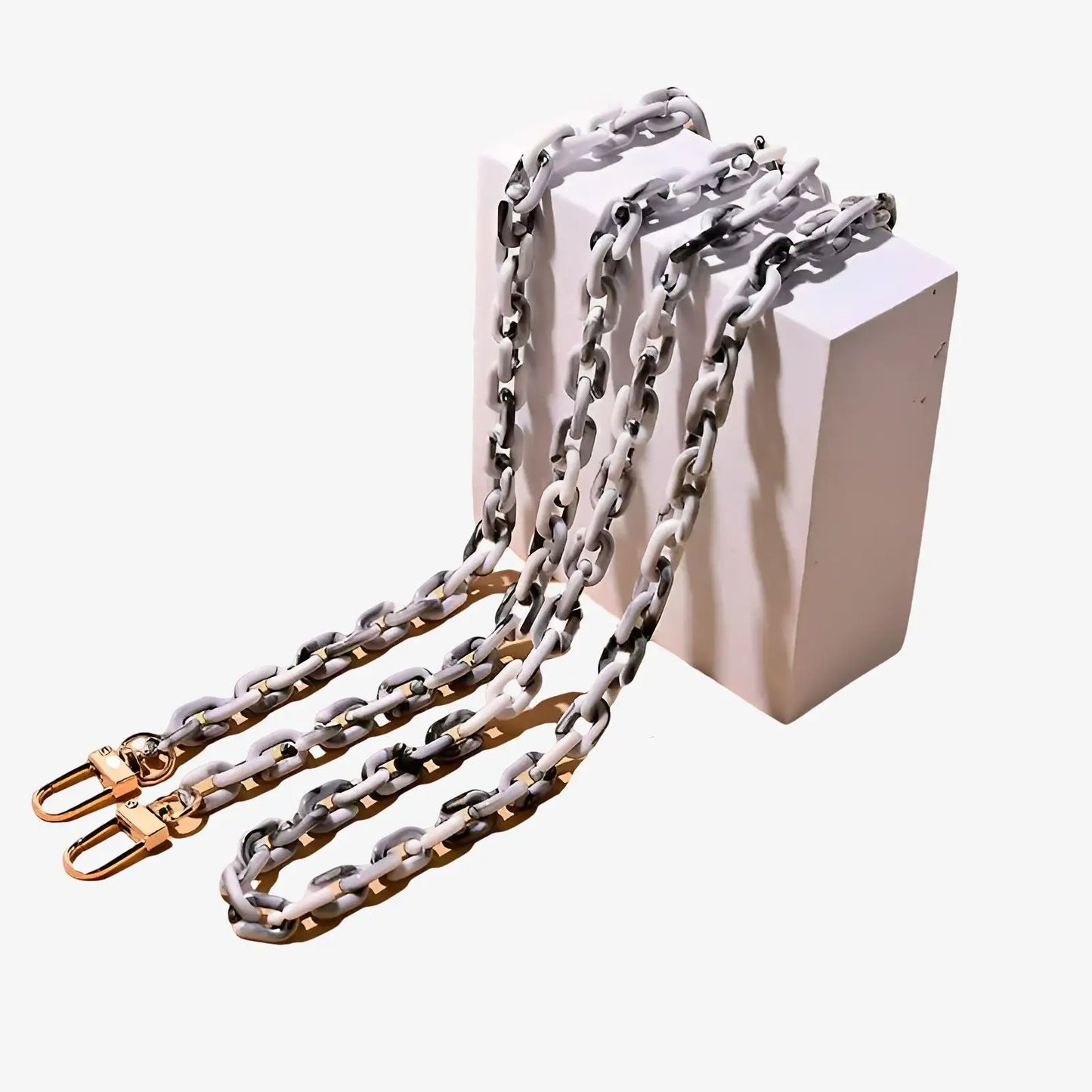 Collier chaîne bijou de téléphone maillons en acrylique | Camille