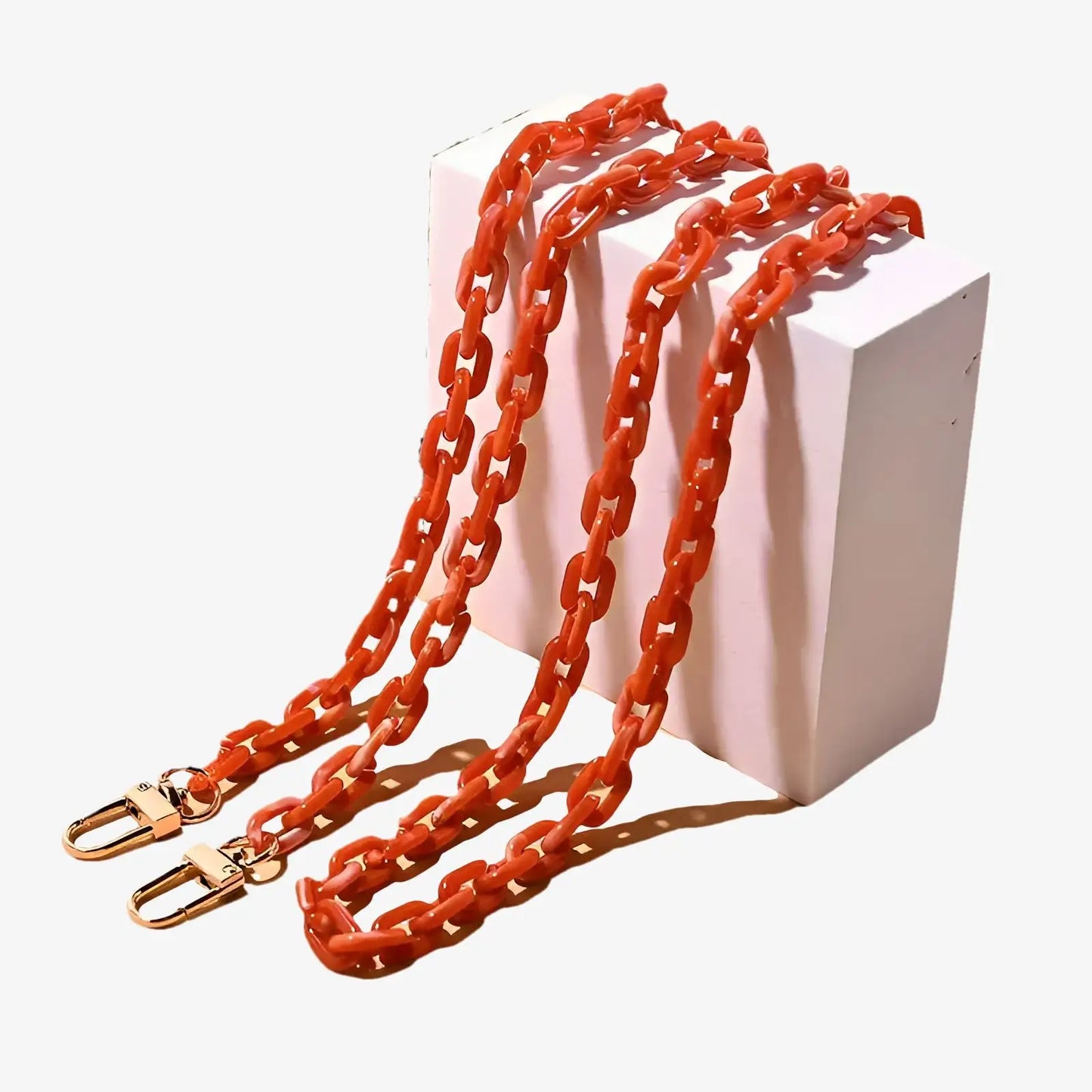 Collier chaîne bijou de téléphone maillons en acrylique | Inès