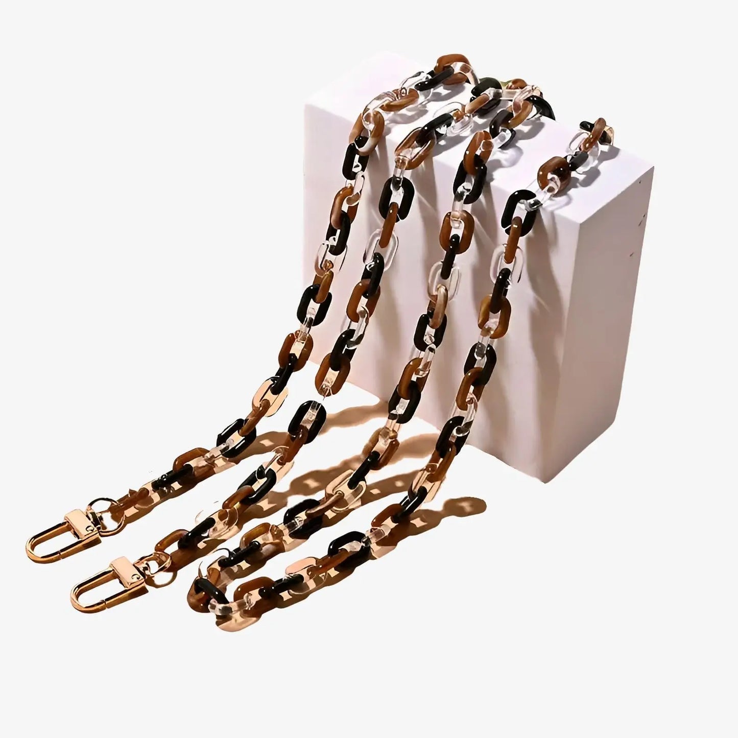 Collier chaîne bijou de téléphone maillons en acrylique | Léa