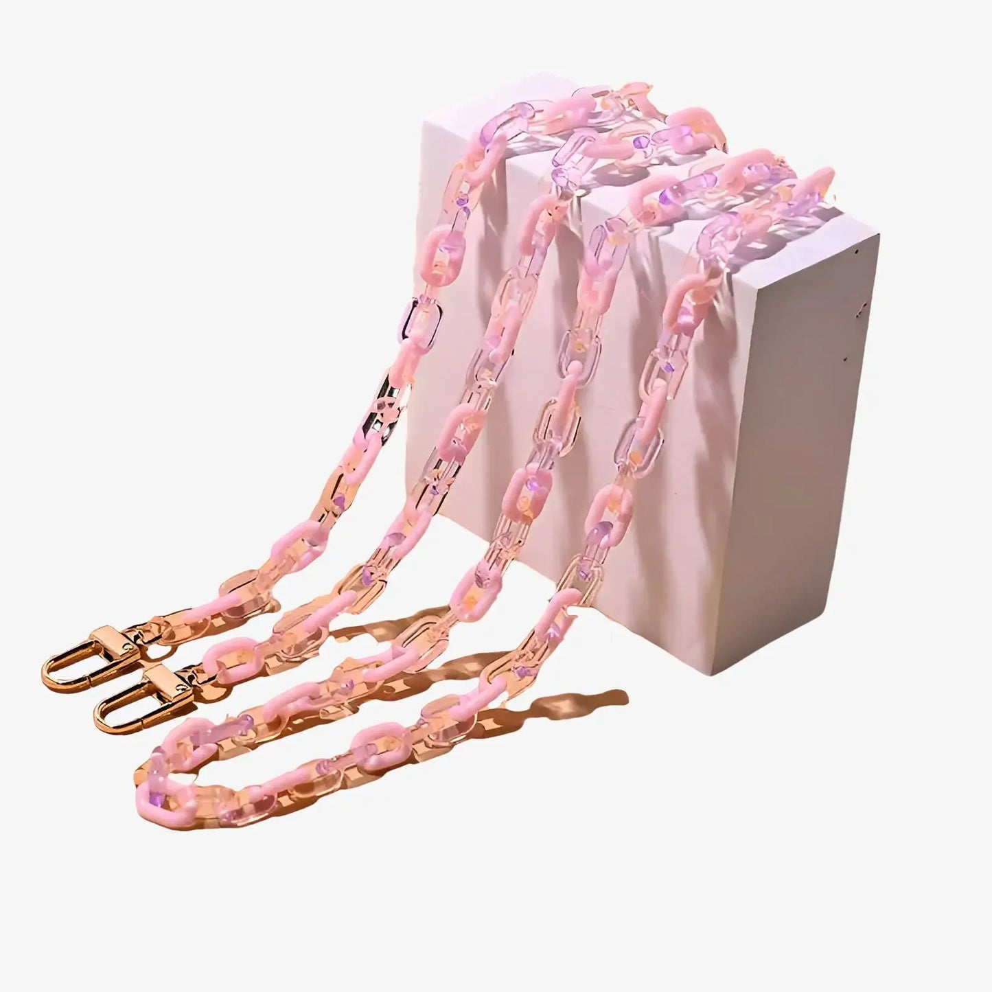 Collier chaîne bijou de téléphone maillons en acrylique | Lou