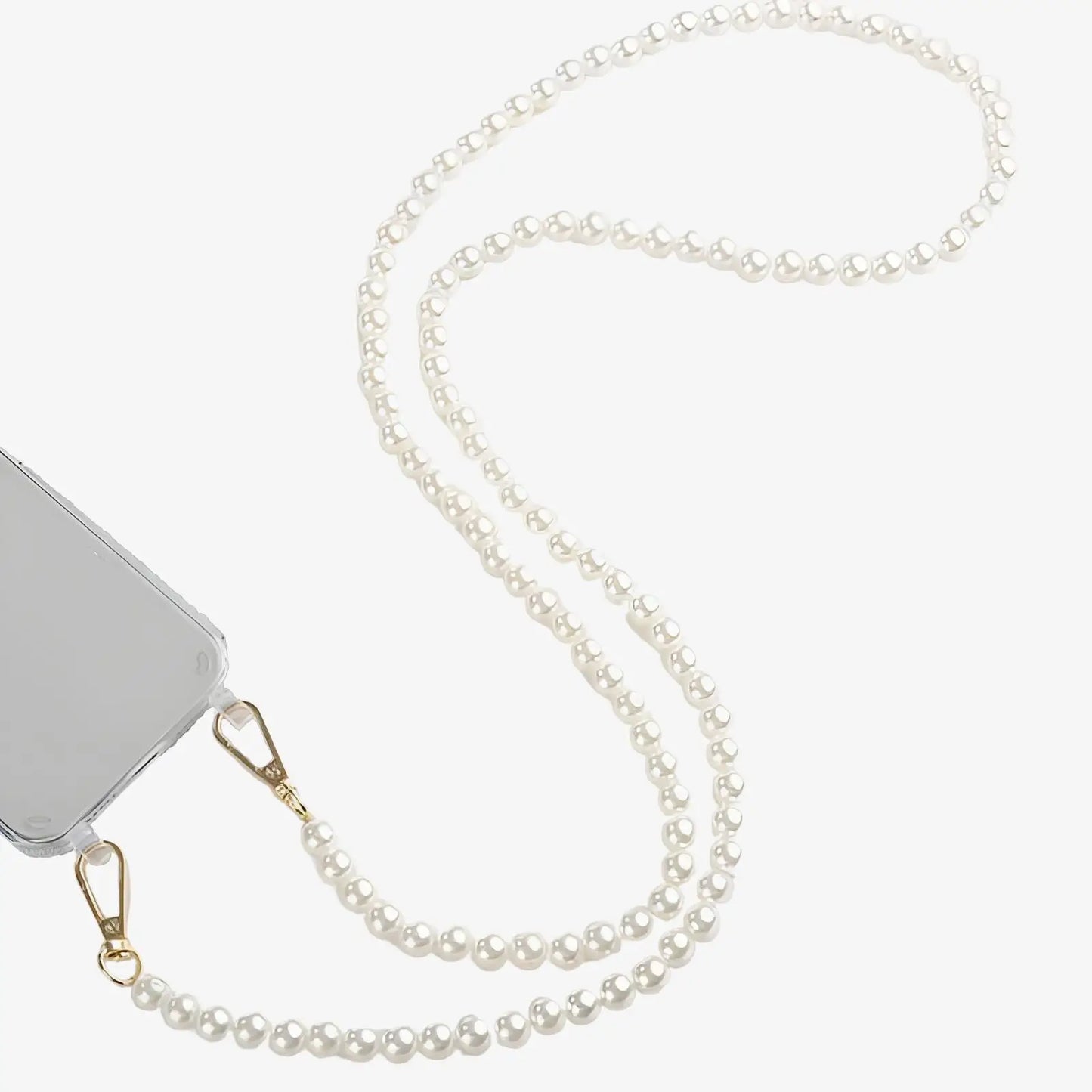 Coque avec cordon perle