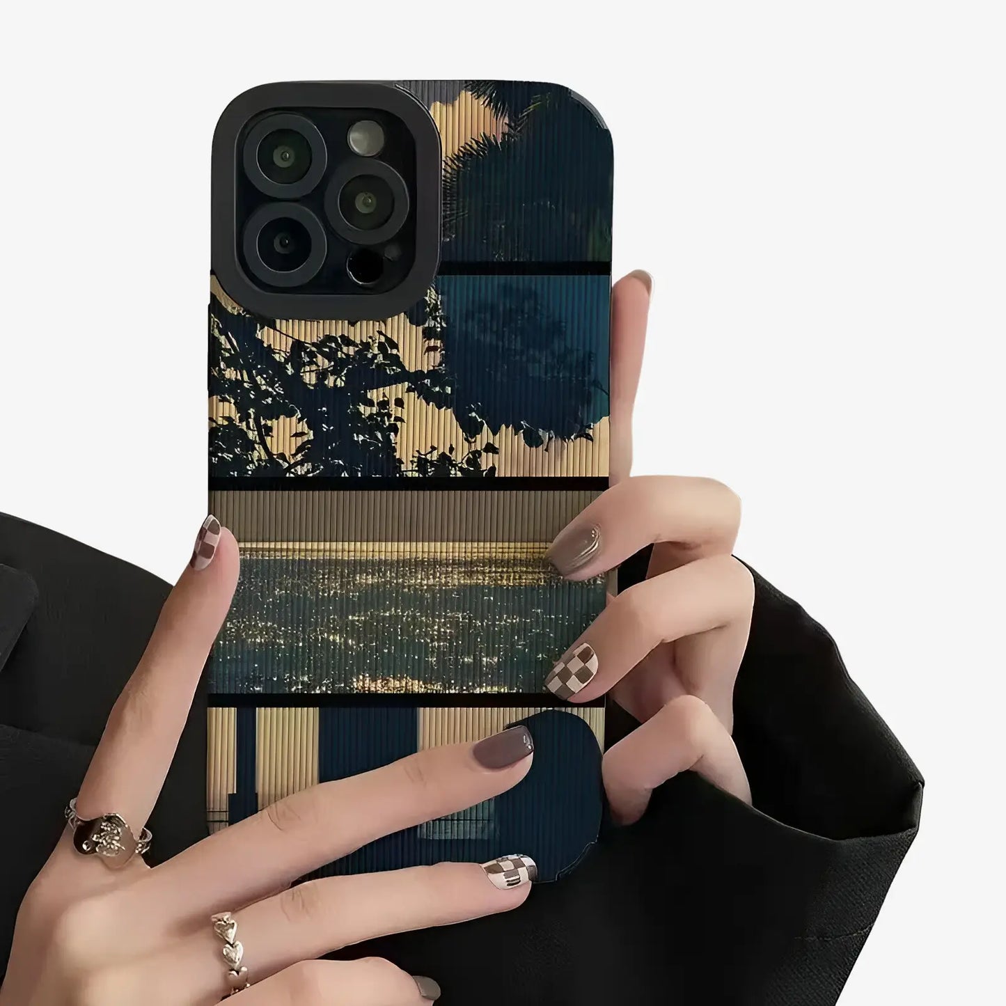 Coque iPhone nature bleue