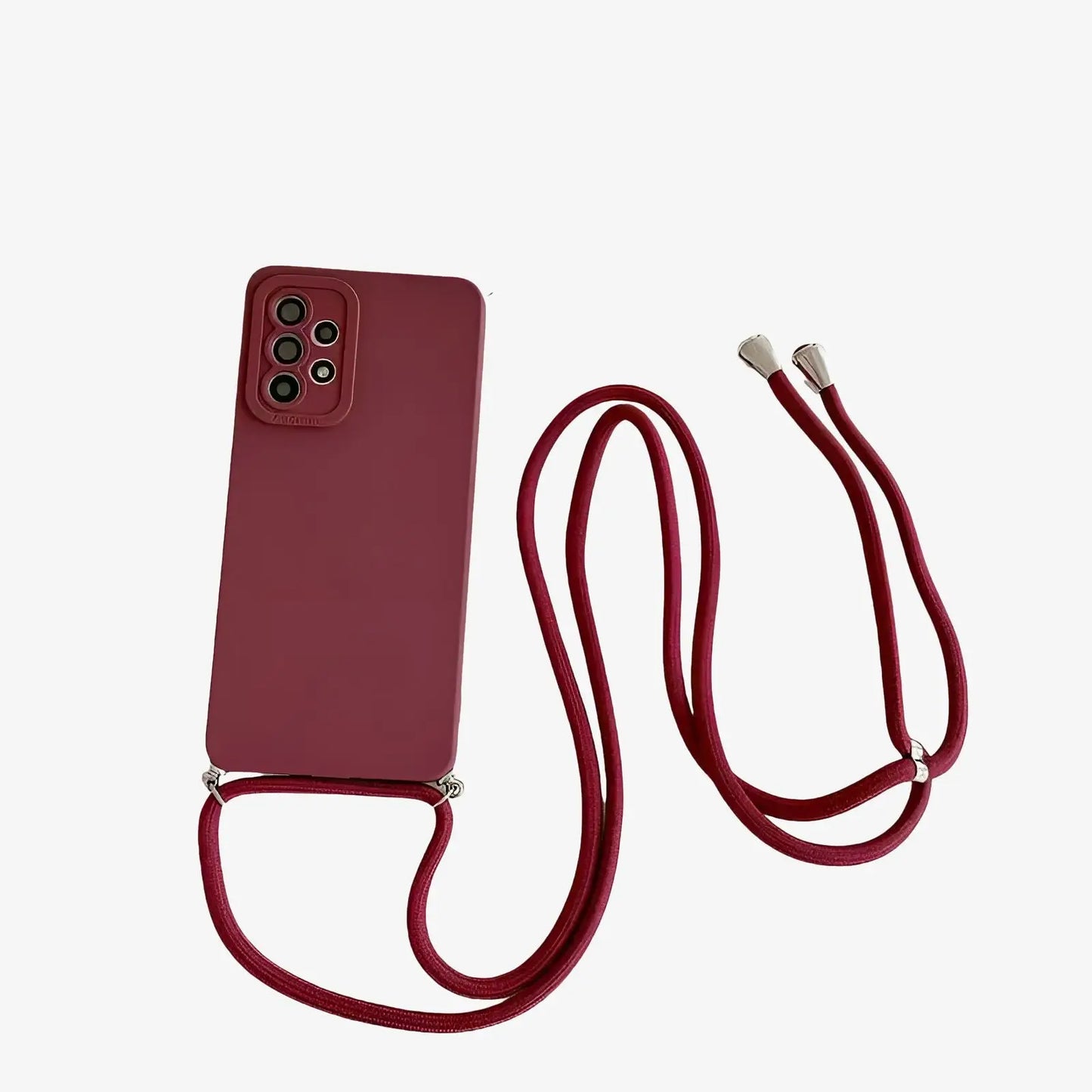 Coque Samsung avec cordon rouge