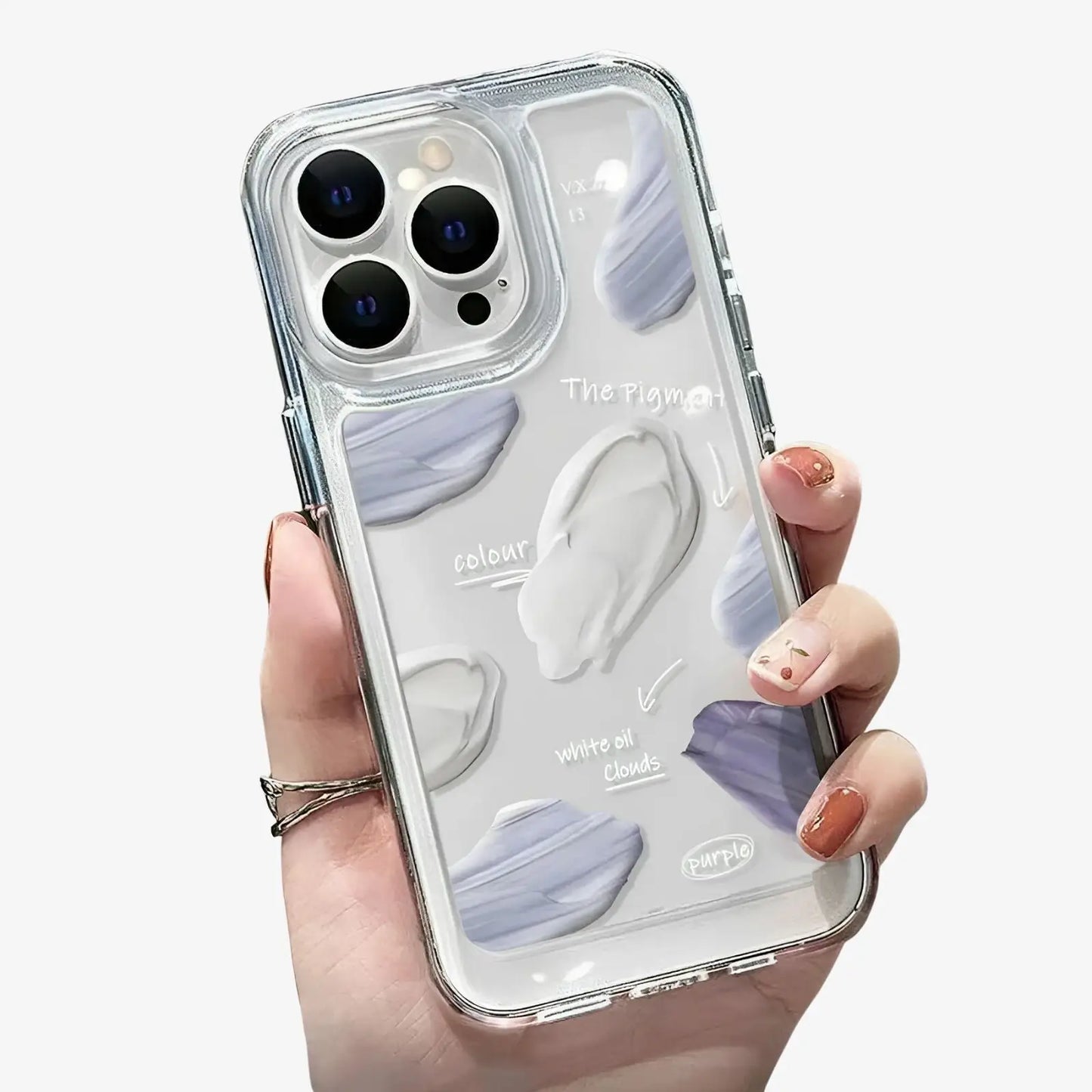 Coque transparente iPhone painting