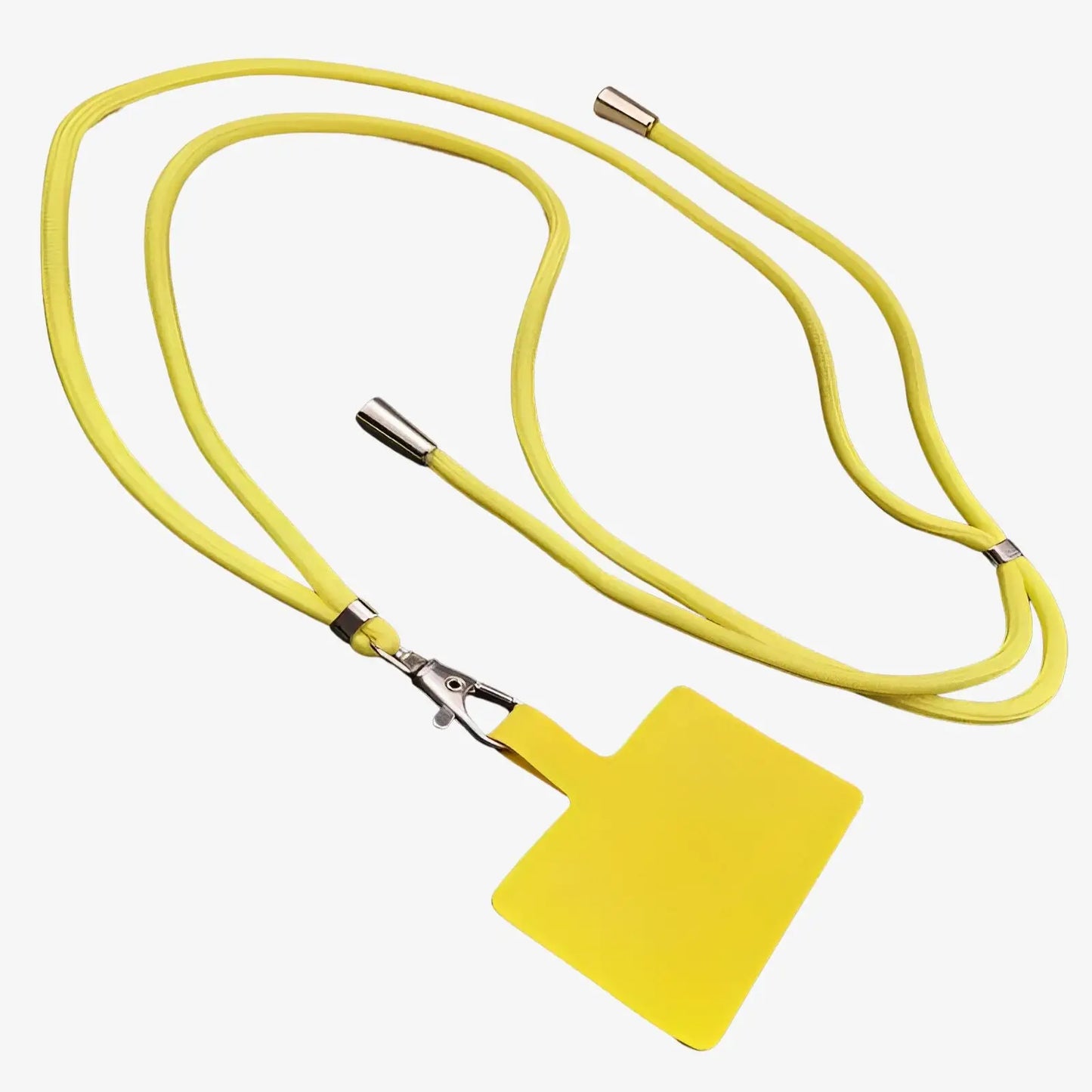 Cordon de téléphone ajustable universel jaune