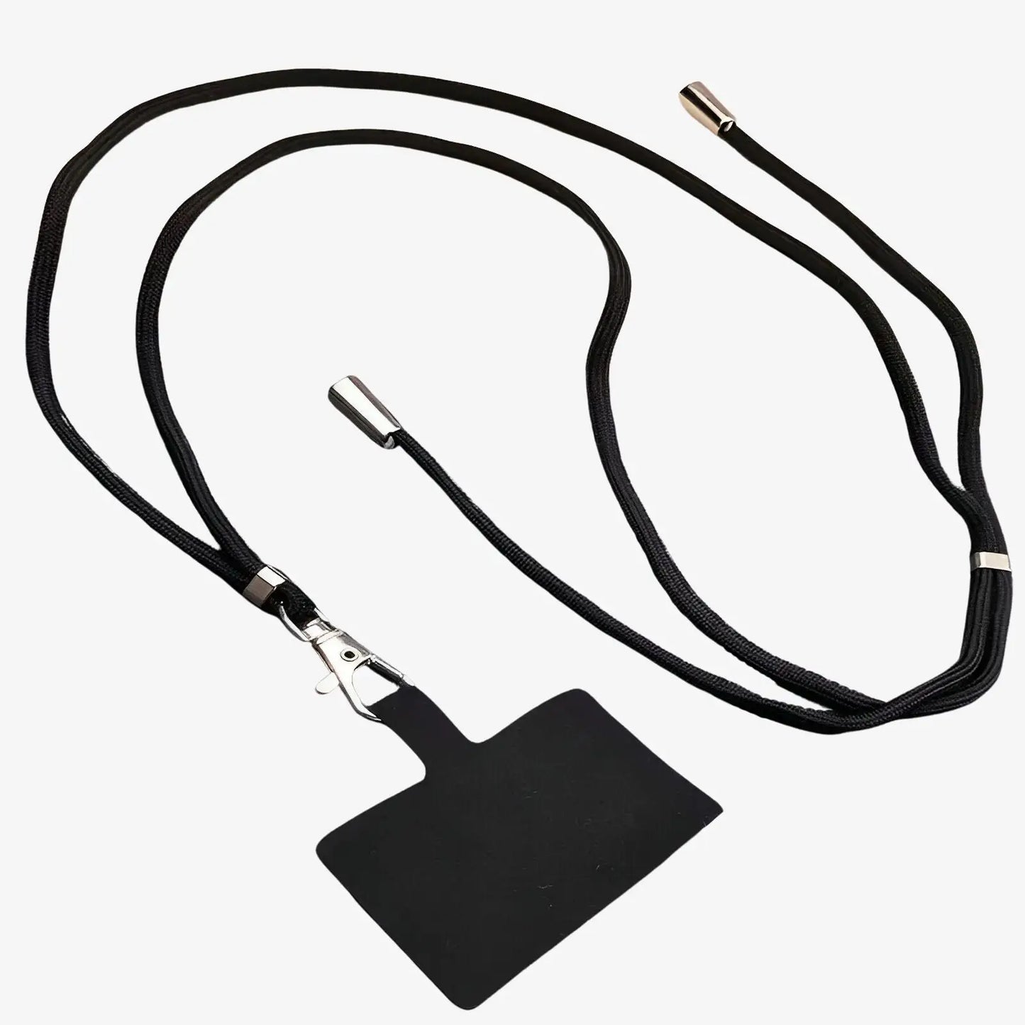 Cordon de téléphone ajustable universel noir