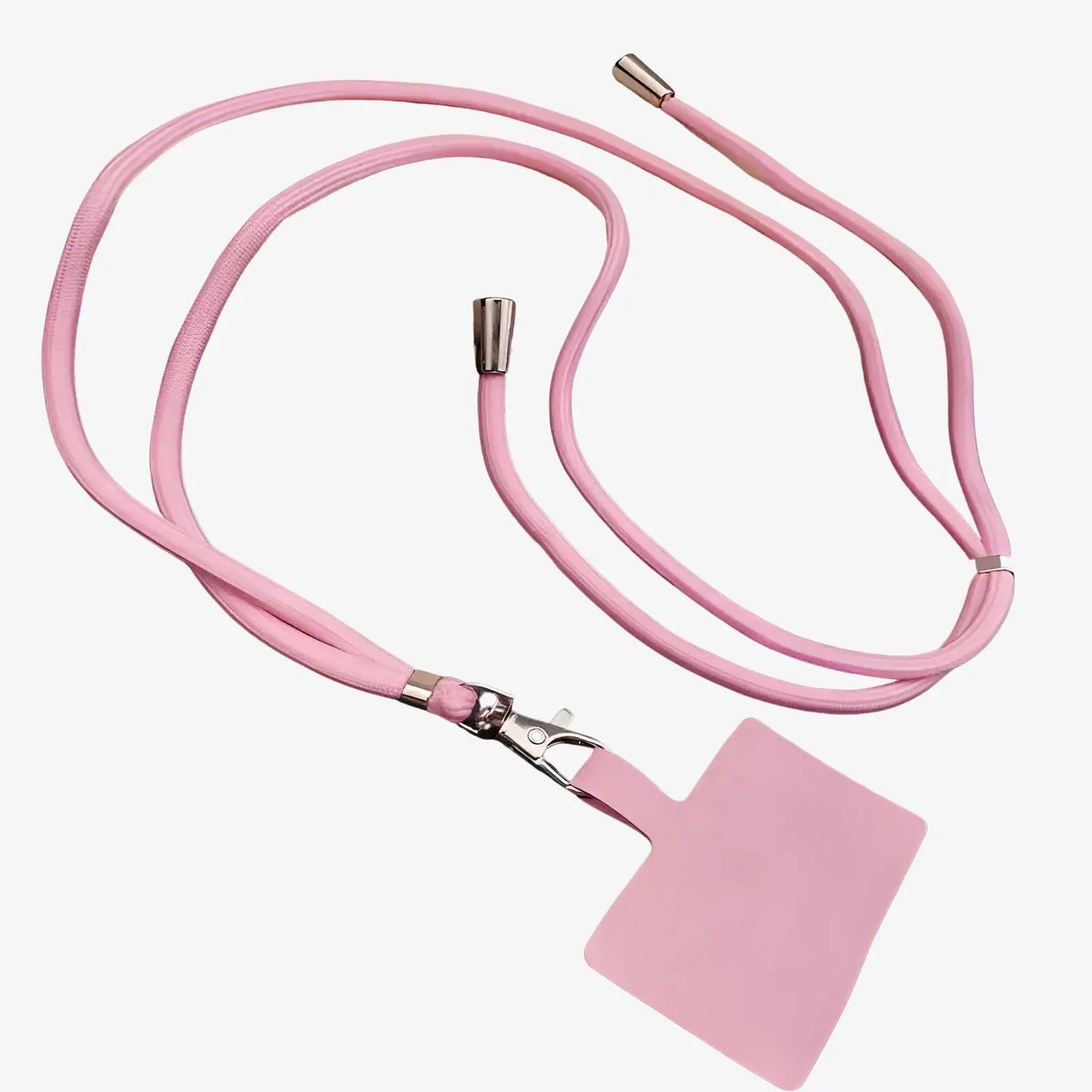 Cordon de téléphone ajustable universel rose