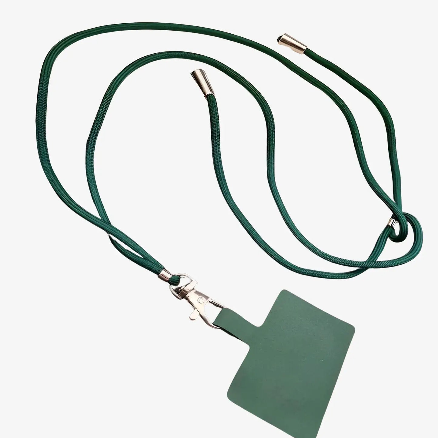 Cordon de téléphone ajustable universel vert foncé