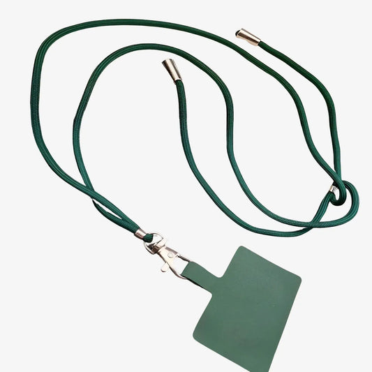 Cordon de téléphone ajustable universel vert foncé