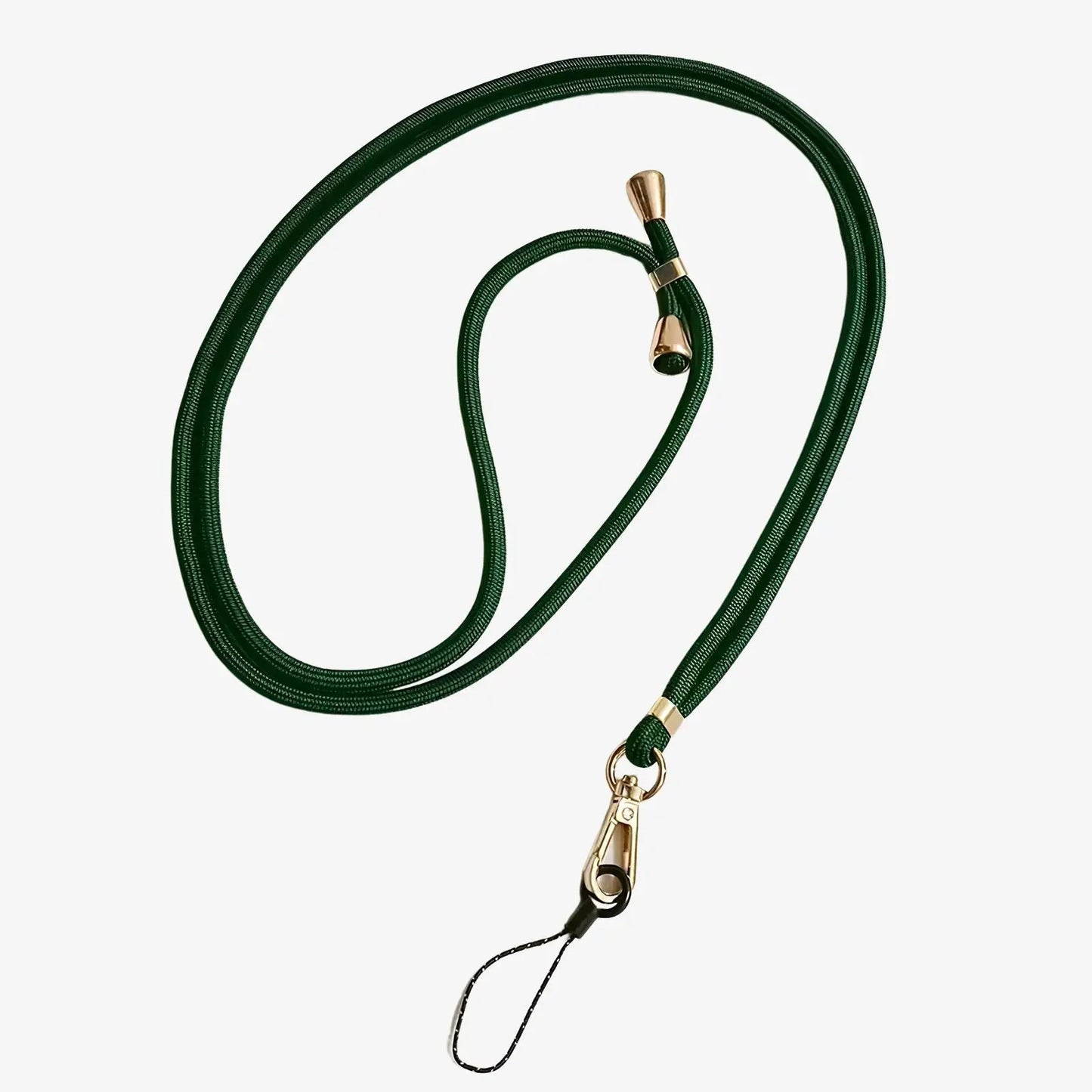Cordon de téléphone universel vert clair avec embouts dorés