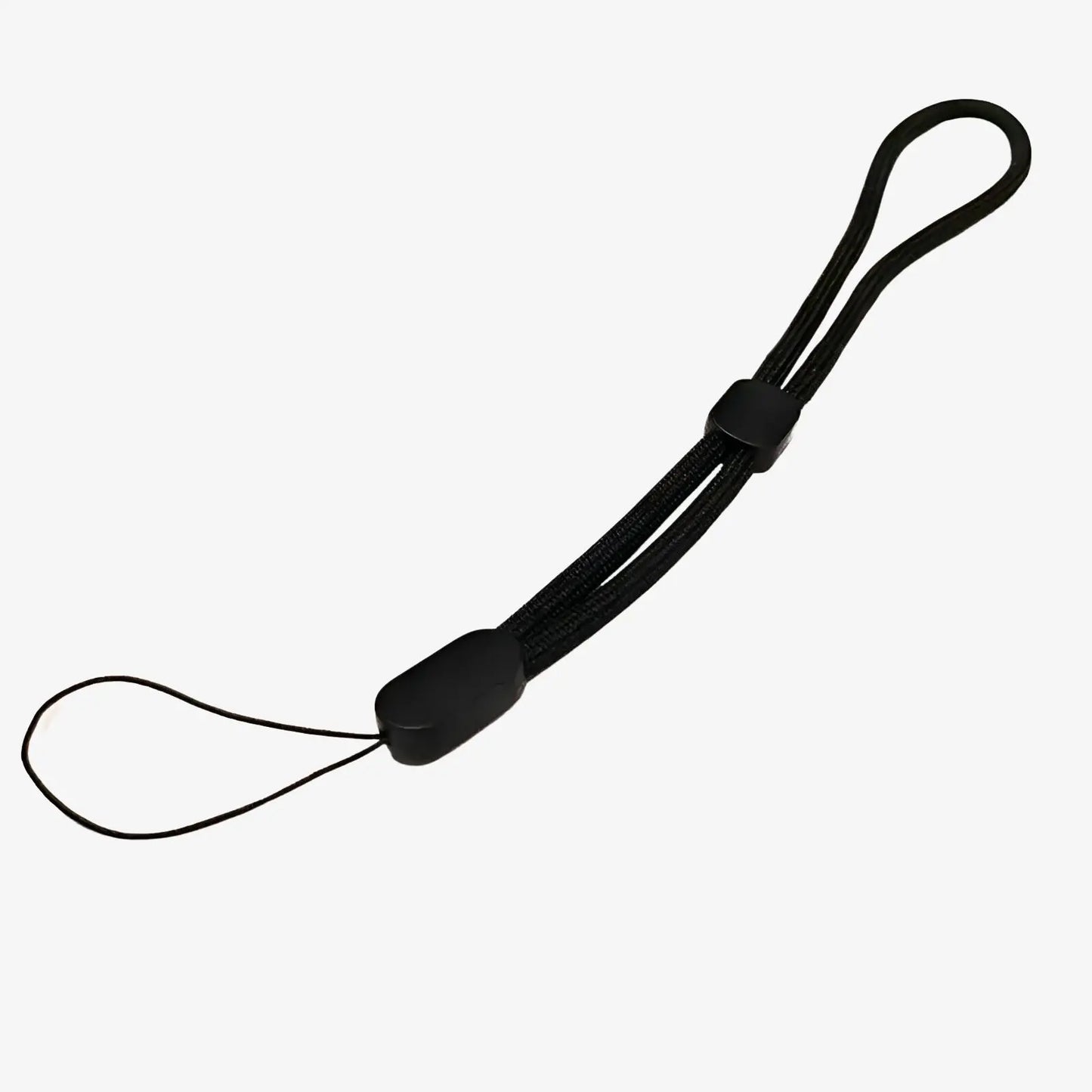 Dragonne de téléphone noire ajustable