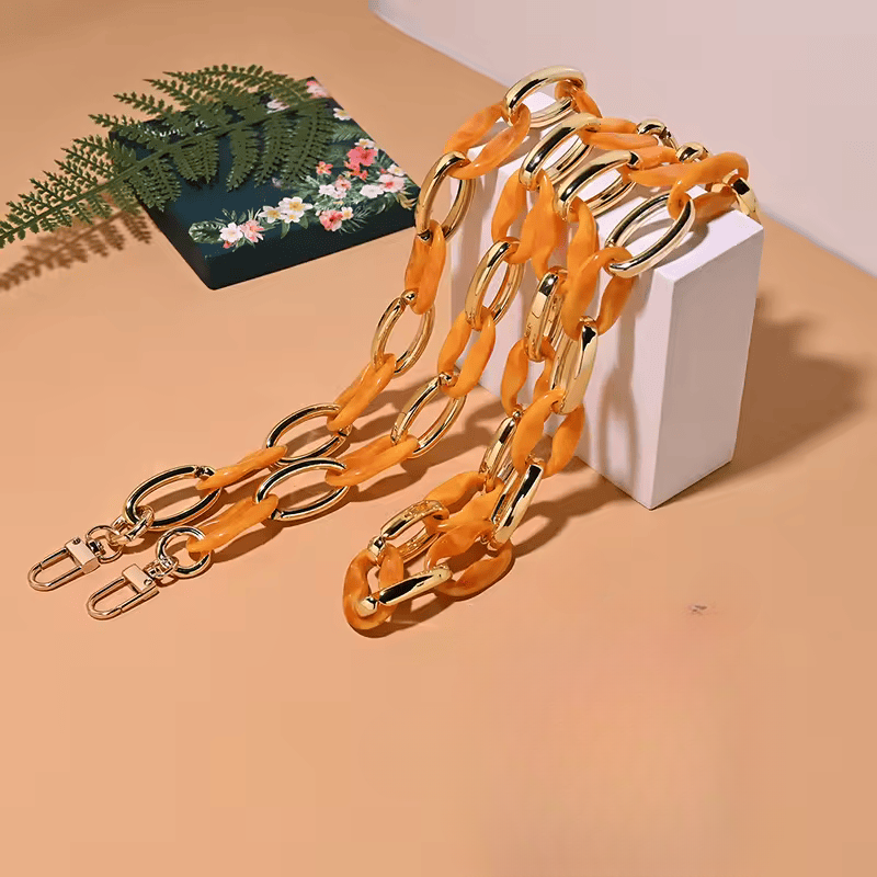 Collier chaîne bijou de téléphone maillons en acrylique | Jade