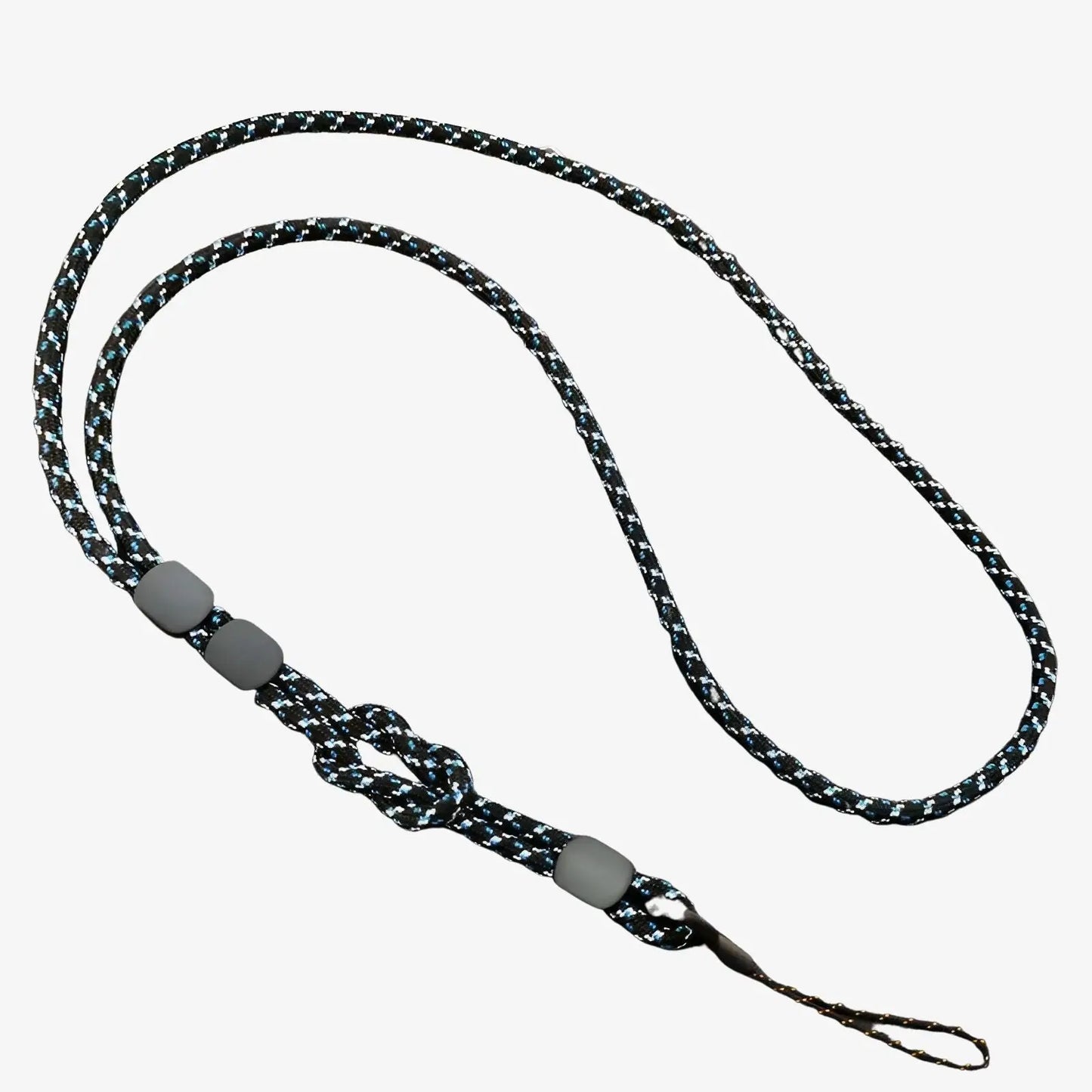 Tour de cou de téléphone réglable bleu