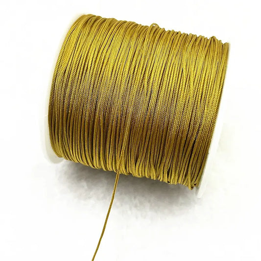 10 m de fil de nylon 0,4 mm beige doré