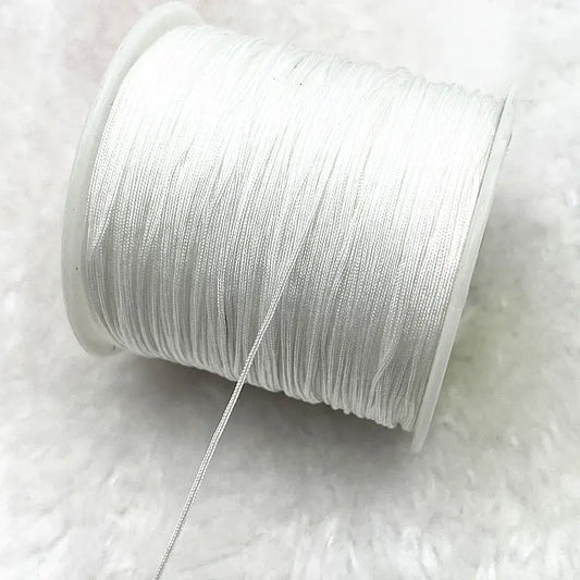 10 m de fil de nylon 0,4 mm blanc