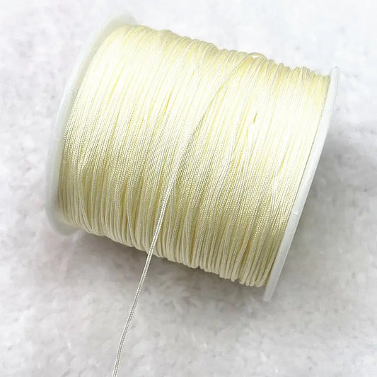 10 m de fil de nylon 0,4 mm blanc cassé