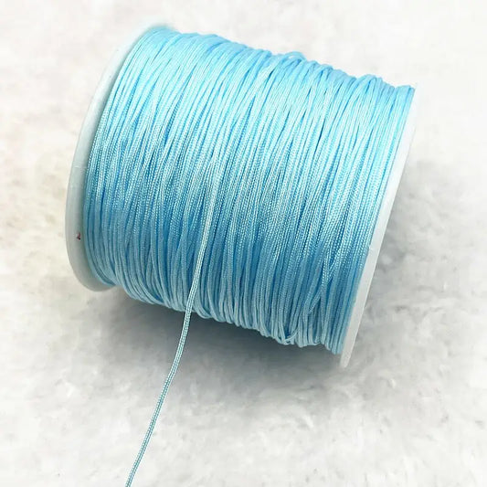 10 m de fil de nylon 0,4 mm bleu ciel