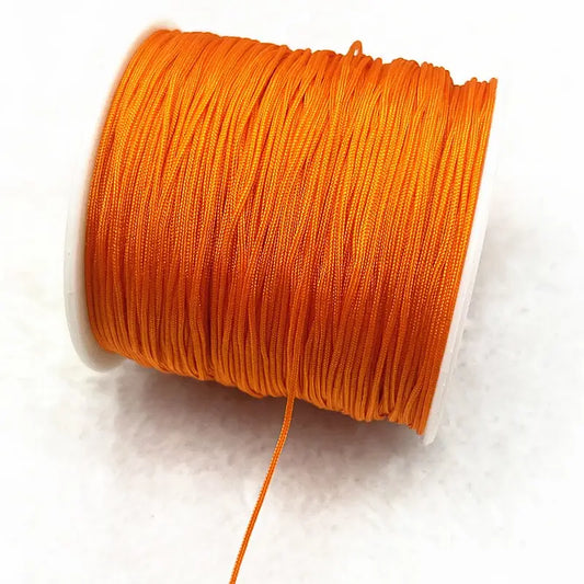 10 m de fil de nylon 0,4 mm orange clair