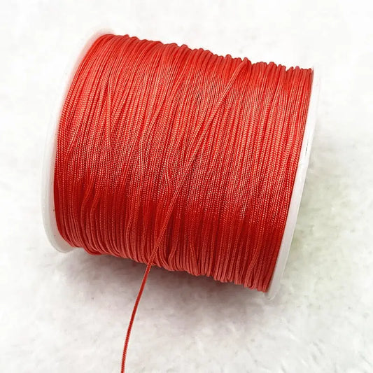 10 m de fil de nylon 0,4 mm rouge feu