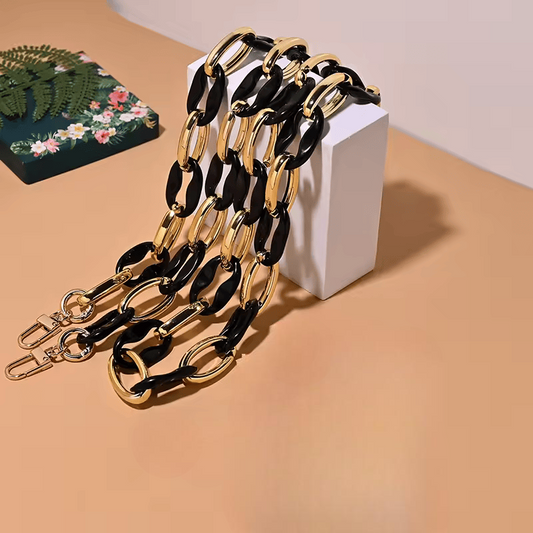 Collier chaîne bijou de téléphone maillons en acrylique | Léna