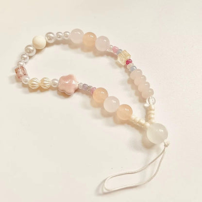 Bracelet pendentif pour téléphone en acrylique perlée | Salomé