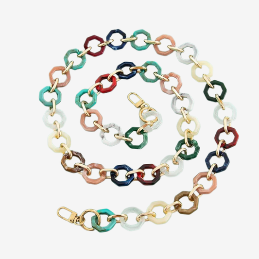 Collier chaîne bijou de téléphone maillons en acrylique | Chloé