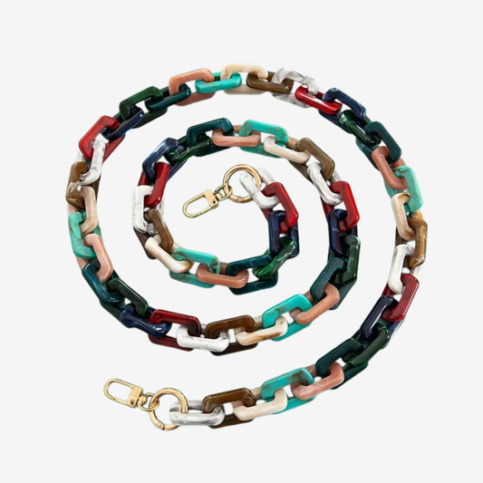 Collier chaîne bijou de téléphone maillons en acrylique | Léa