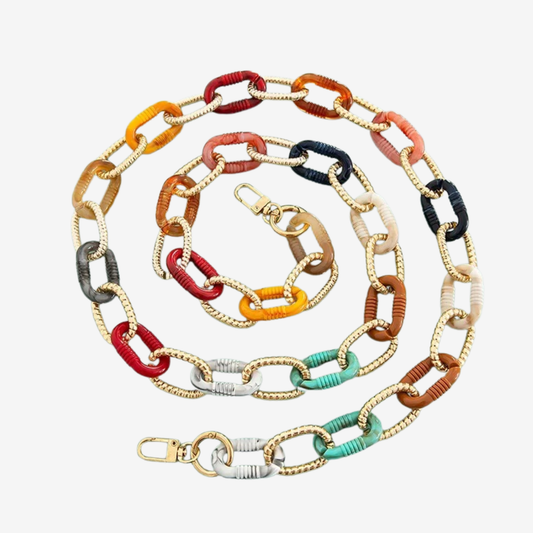 Collier chaîne bijou de téléphone maillons en acrylique | Clara