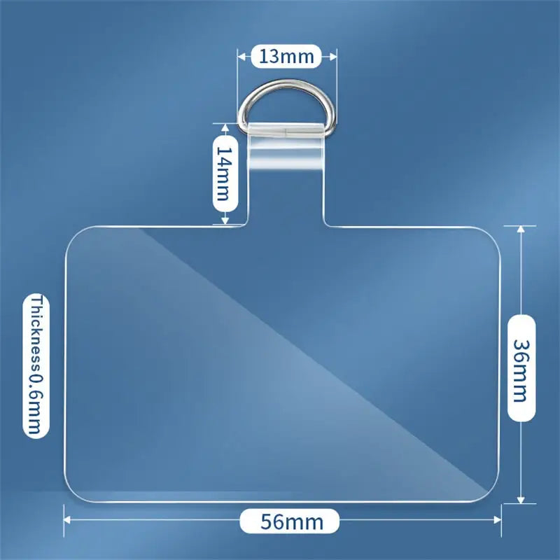 Adaptateur universel transparent pour chaîne de téléphone (lot de 2)