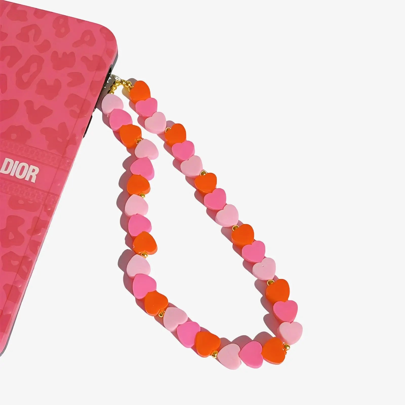Bracelets Anti-perte Pour Téléphone - Lot De 4 Chaînes Décoratives - Violet, Rose, Noir, Nœud - Idéal Sac à Main Ou Sac à Dos