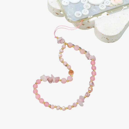 Bracelet pendentif pour téléphone en acrylique perlée | Capucine