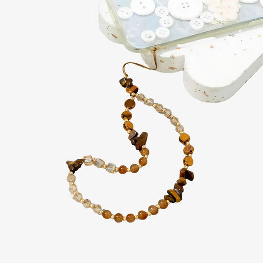 Bracelet pendentif pour téléphone en acrylique perlée | Gaëlle