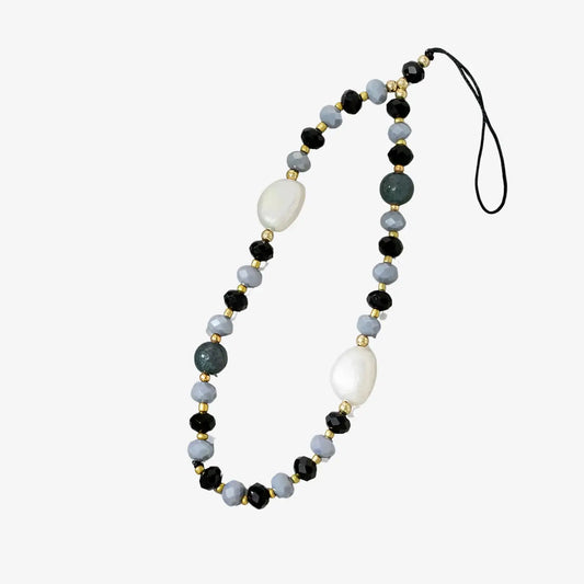 Bracelet pendentif pour téléphone en acrylique perlée | Louna