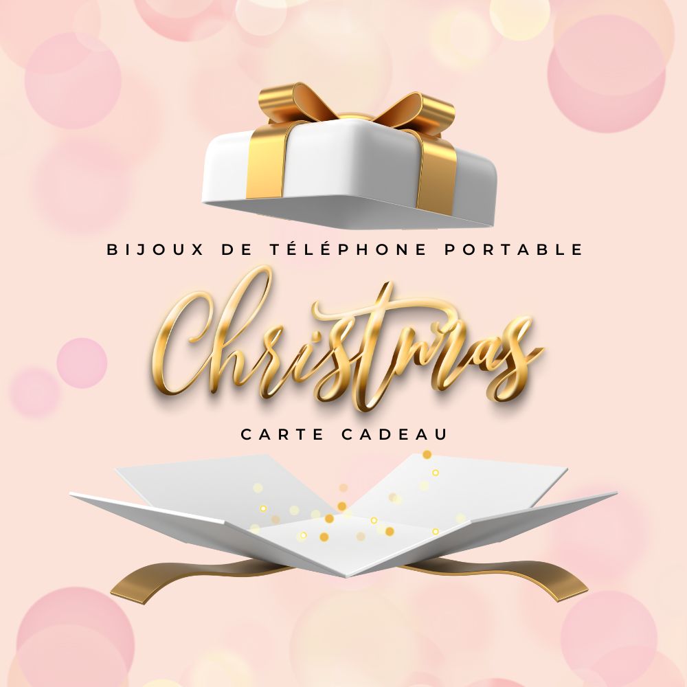 Carte cadeau de Noël Bijoux de Téléphone Portable