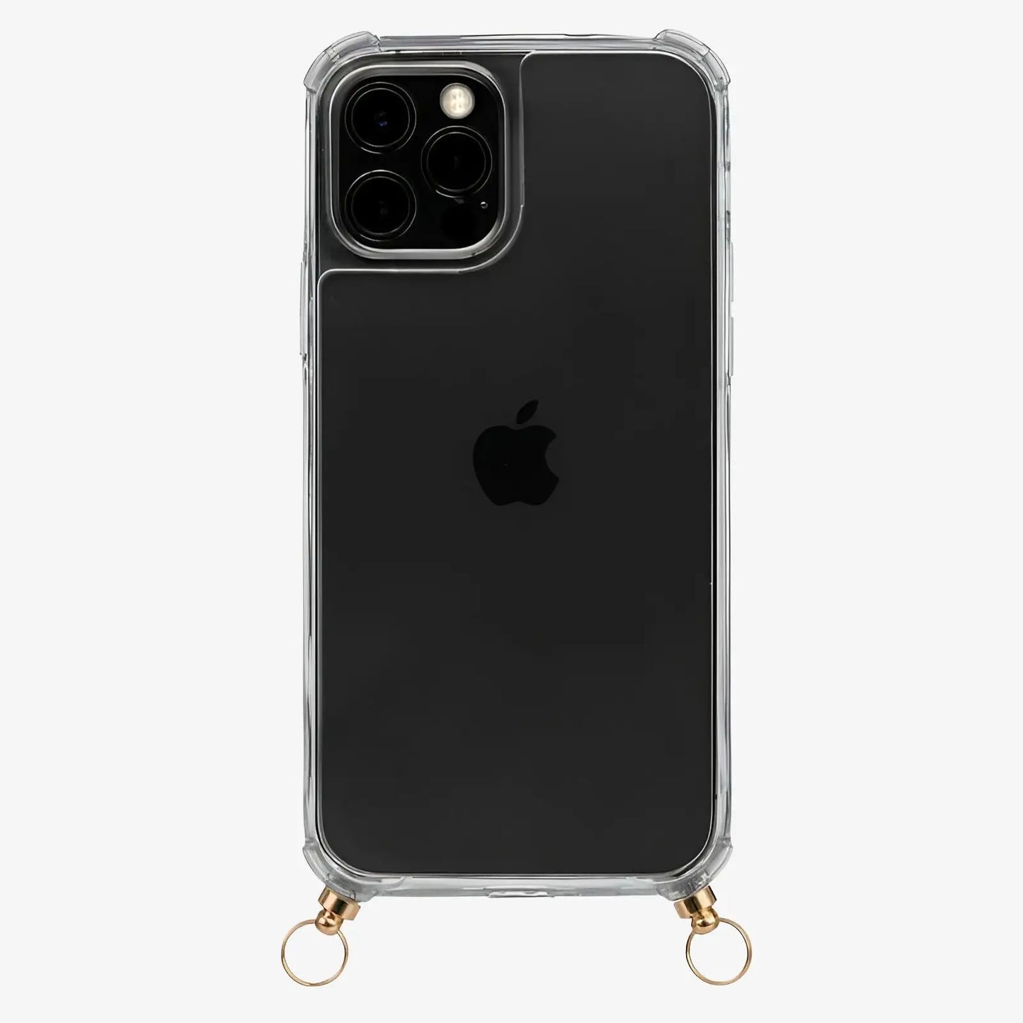 Coque iPhone avec anneaux dorés - iPhone 14 / Sans protège-caméra