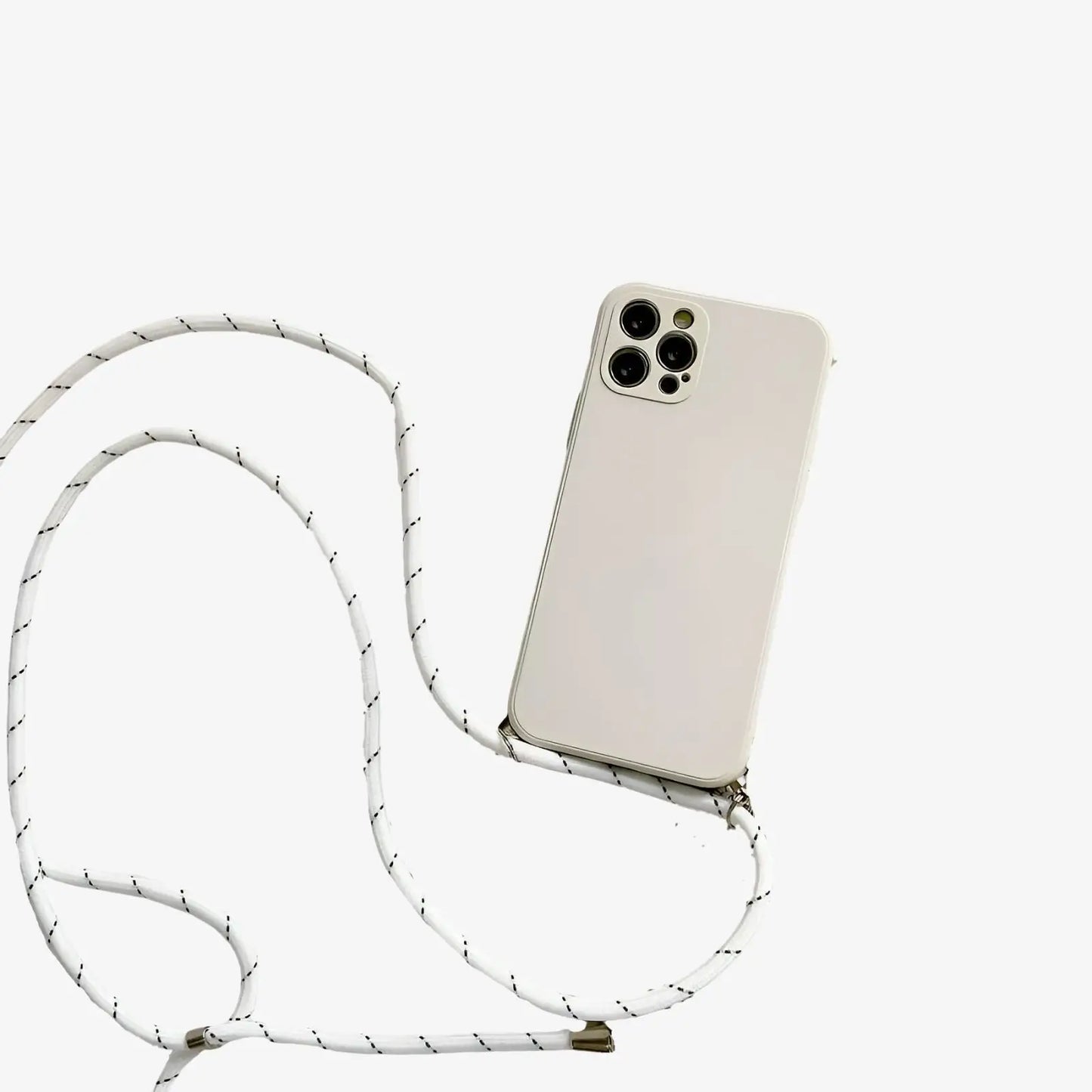 Coque iPhone avec cordon blanc - Iphone 7 8 / Blanc