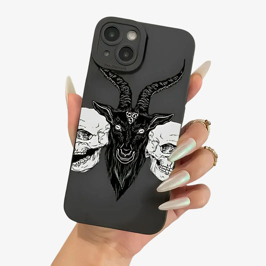 Coque iPhone bélier tête de mort