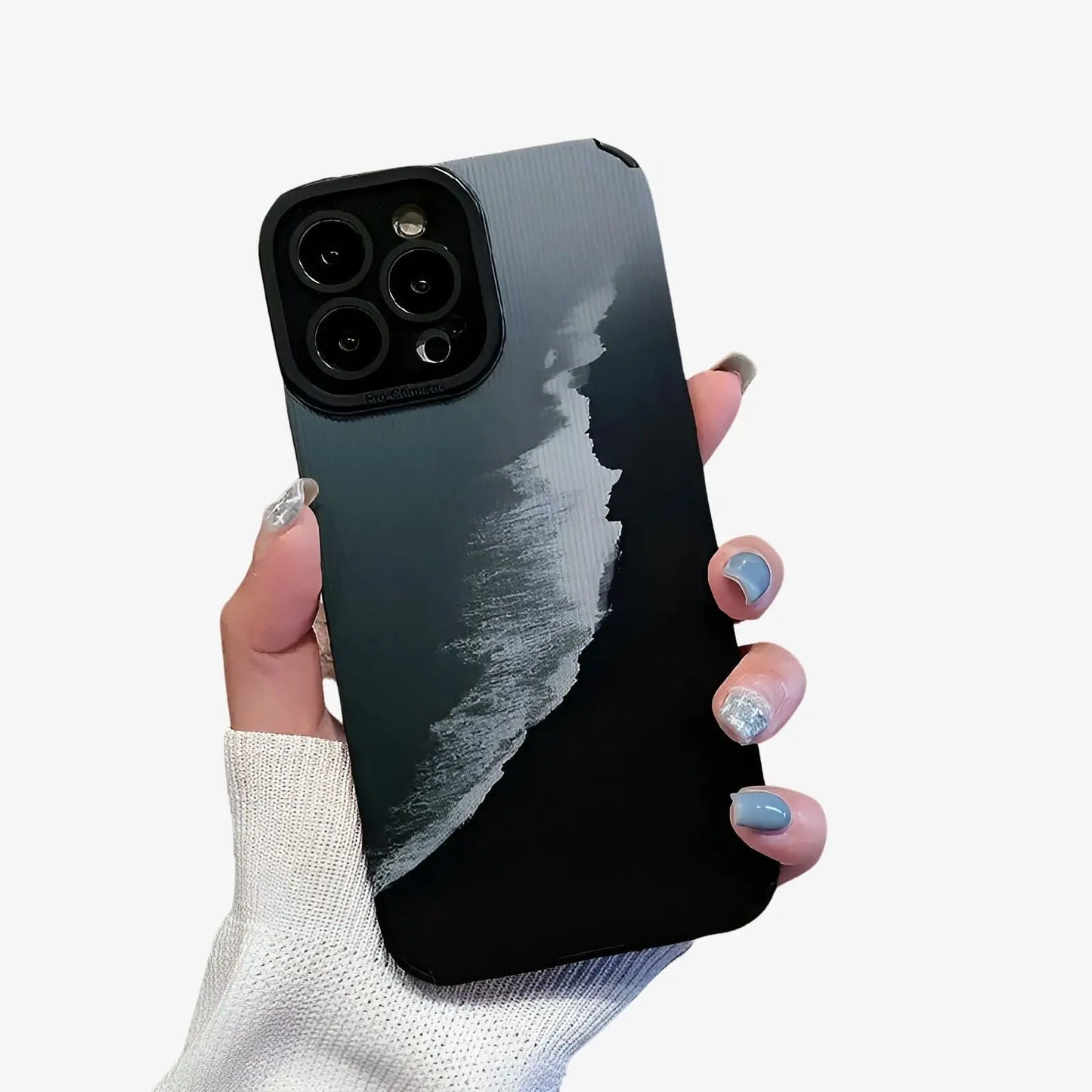 Coque iPhone plage noire