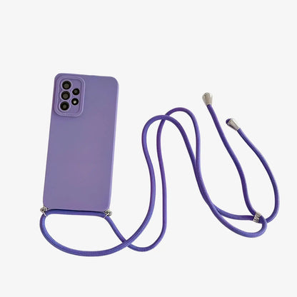 Coque Samsung avec cordon violet