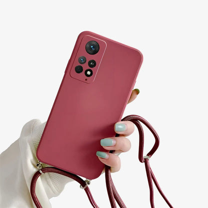 Coque Xiaomi avec cordon rouge