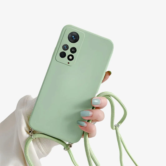 Coque Xiaomi avec cordon vert matcha