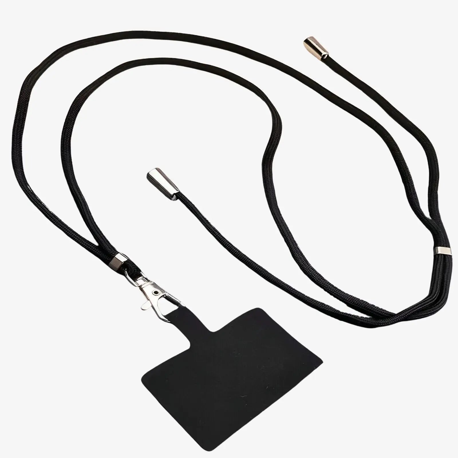 QUARKZMAN Cordon Téléphone Universel Strass Scintillant – Dragonne Amovible 25 Cm Avec Patchs | Idéal Pour Téléphone, Clés, Porte-Monnaie (Blanc)