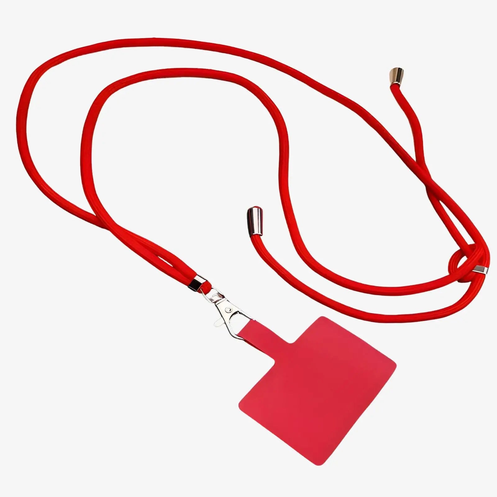 Cordon de téléphone ajustable universel rouge